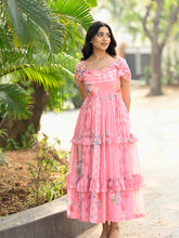 Shamah - Western Long Midi / Tiered Dress