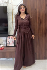 Wipra-Western Wrap Style Co-Ord Set