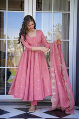 BANDHANI ANARKALI  PAIR WITH DUPATTA SET