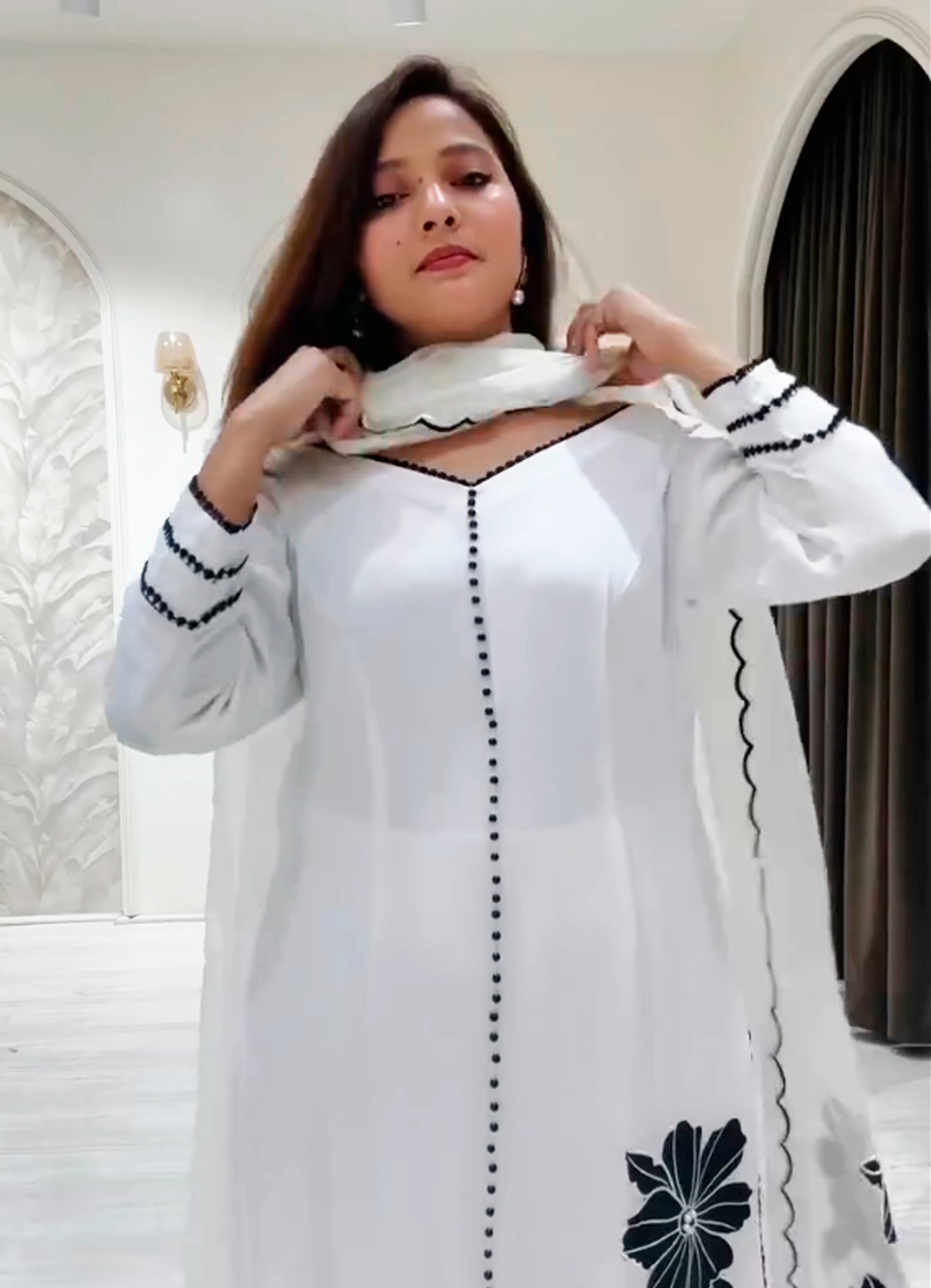 Zooruli Heavy Fanvy Pair With Duppatta Set