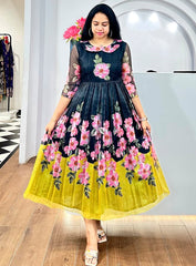 Sayani-Long  Fancy Western Dress