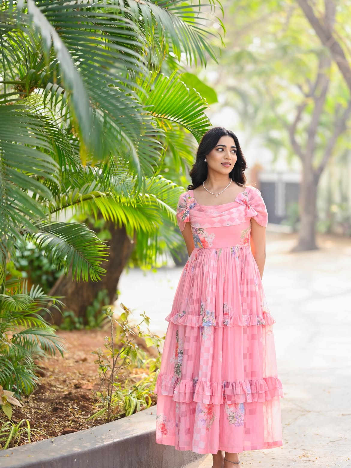 Shamah - Western Long Midi / Tiered Dress