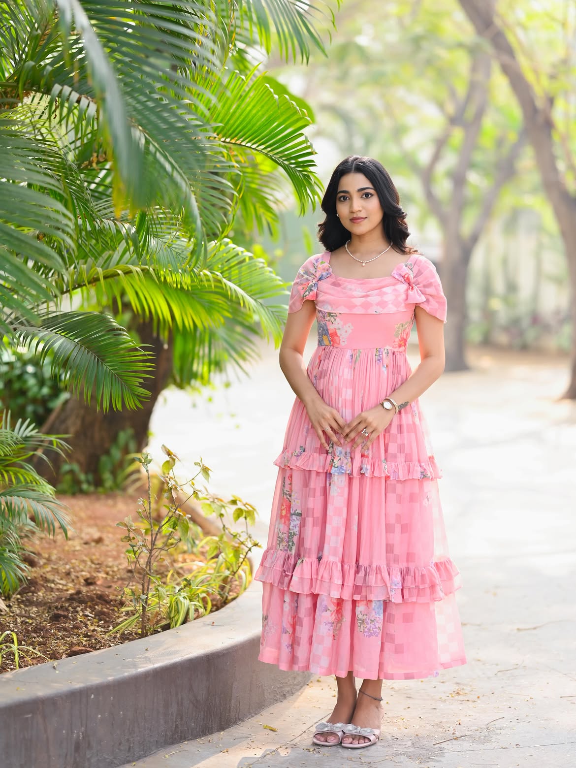 Shamah - Western Long Midi / Tiered Dress