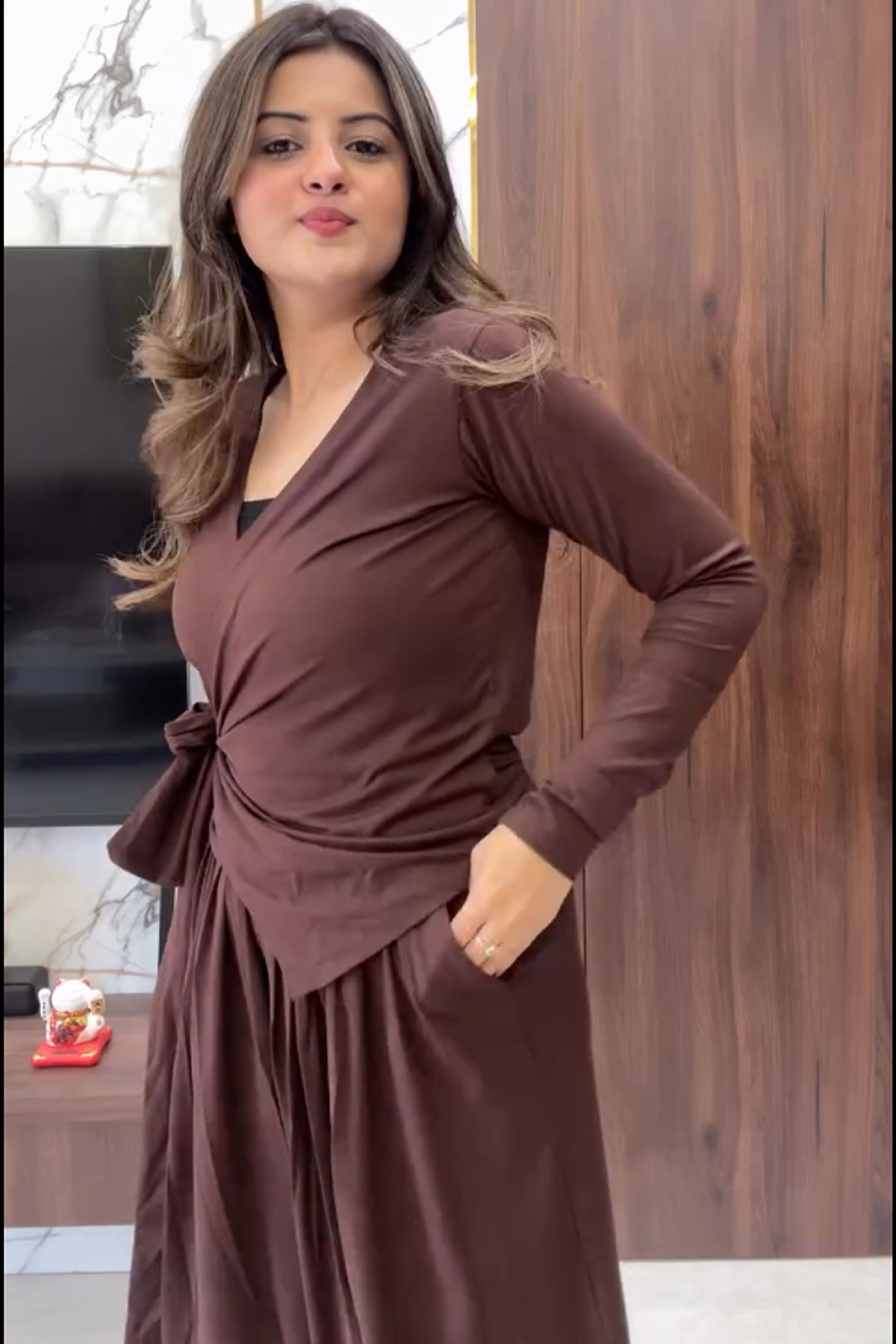Wipra-Western Wrap Style Co-Ord Set