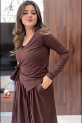 Wipra-Western Wrap Style Co-Ord Set