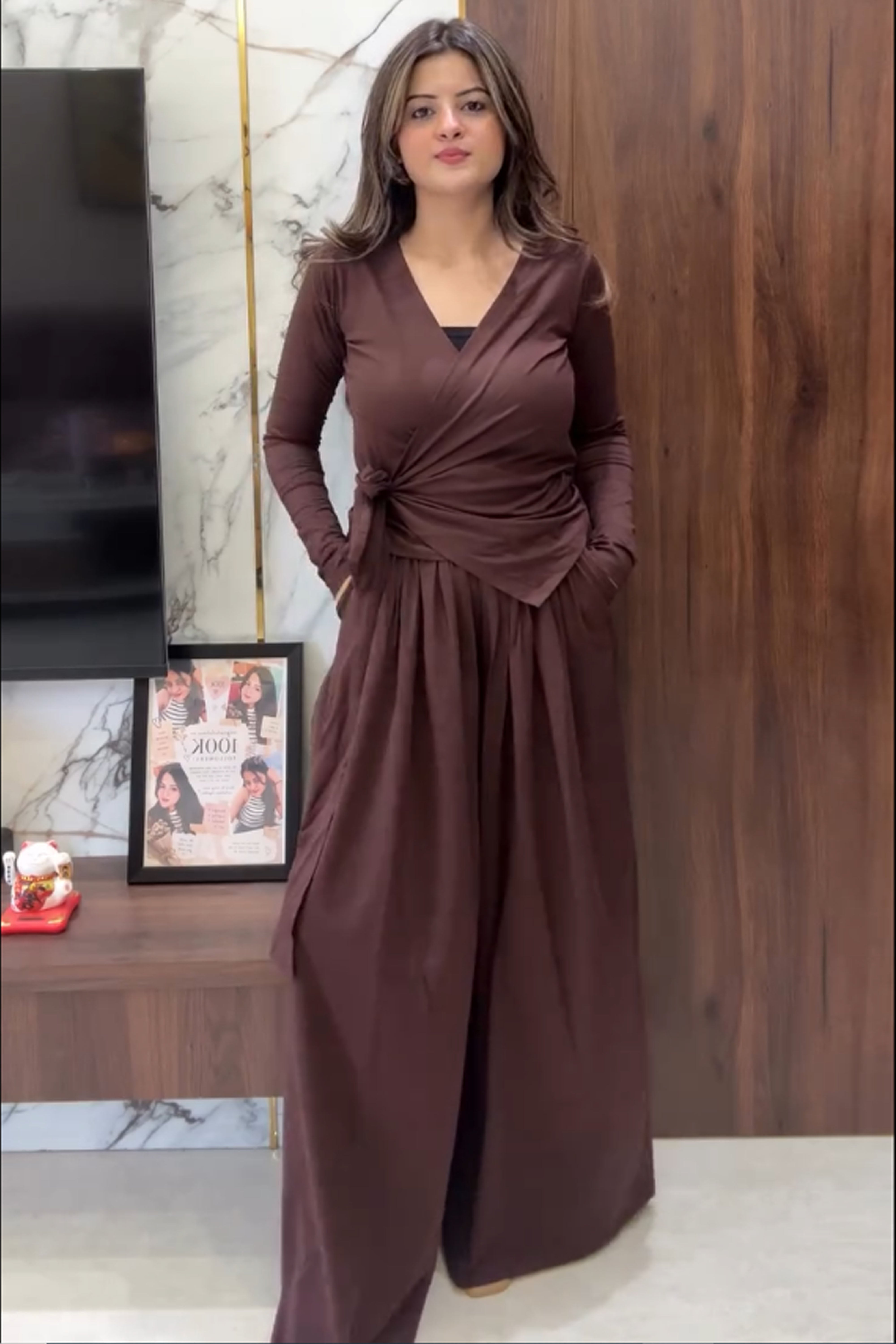 Wipra-Western Wrap Style Co-Ord Set