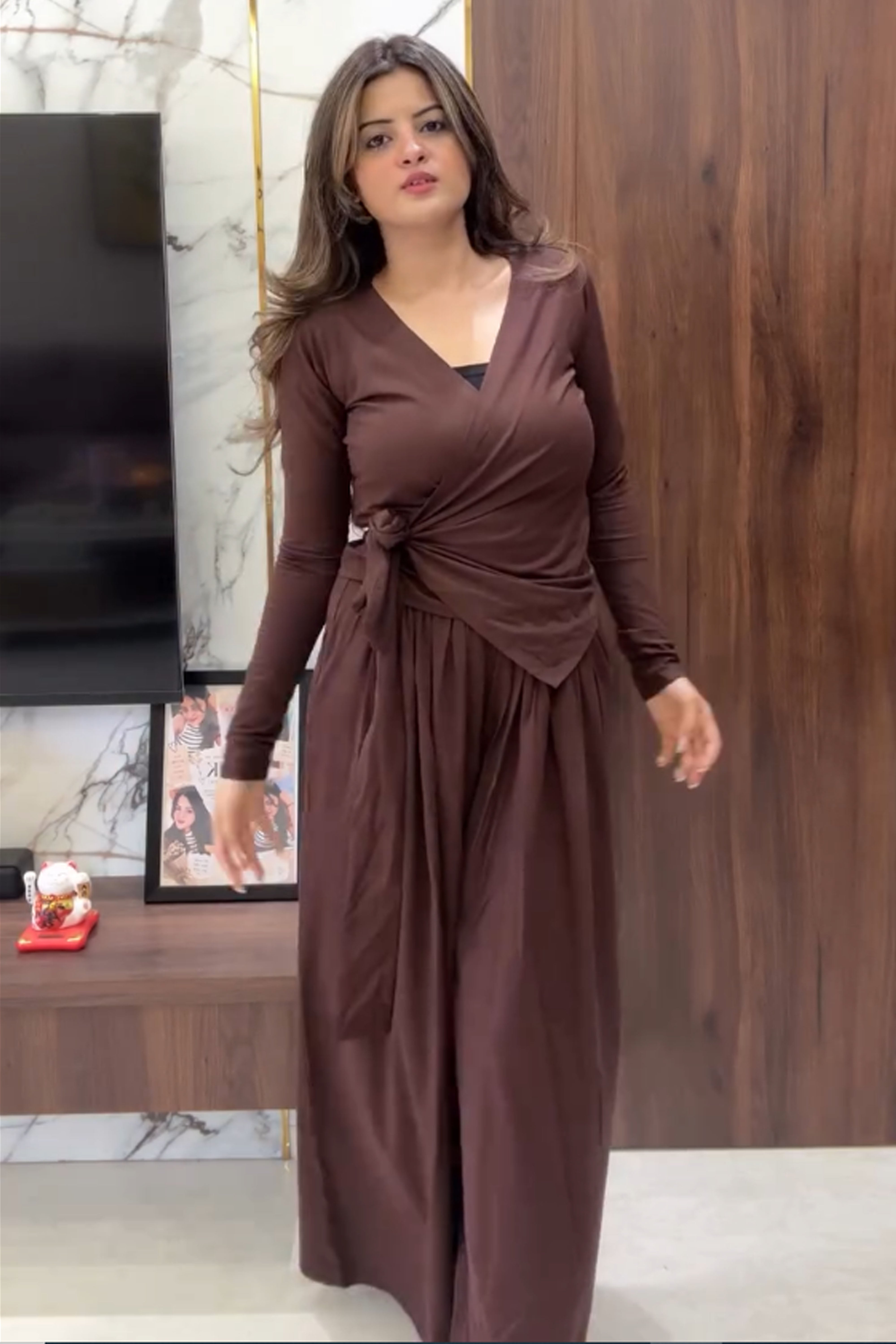 Wipra-Western Wrap Style Co-Ord Set