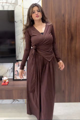 Wipra-Western Wrap Style Co-Ord Set