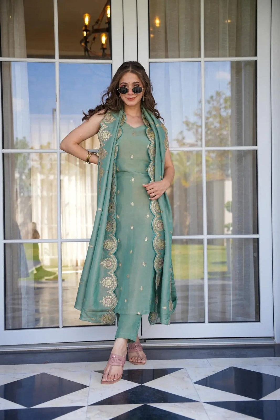 RAKSHITI ANARKALI PAIR WITH DUPATTA SET