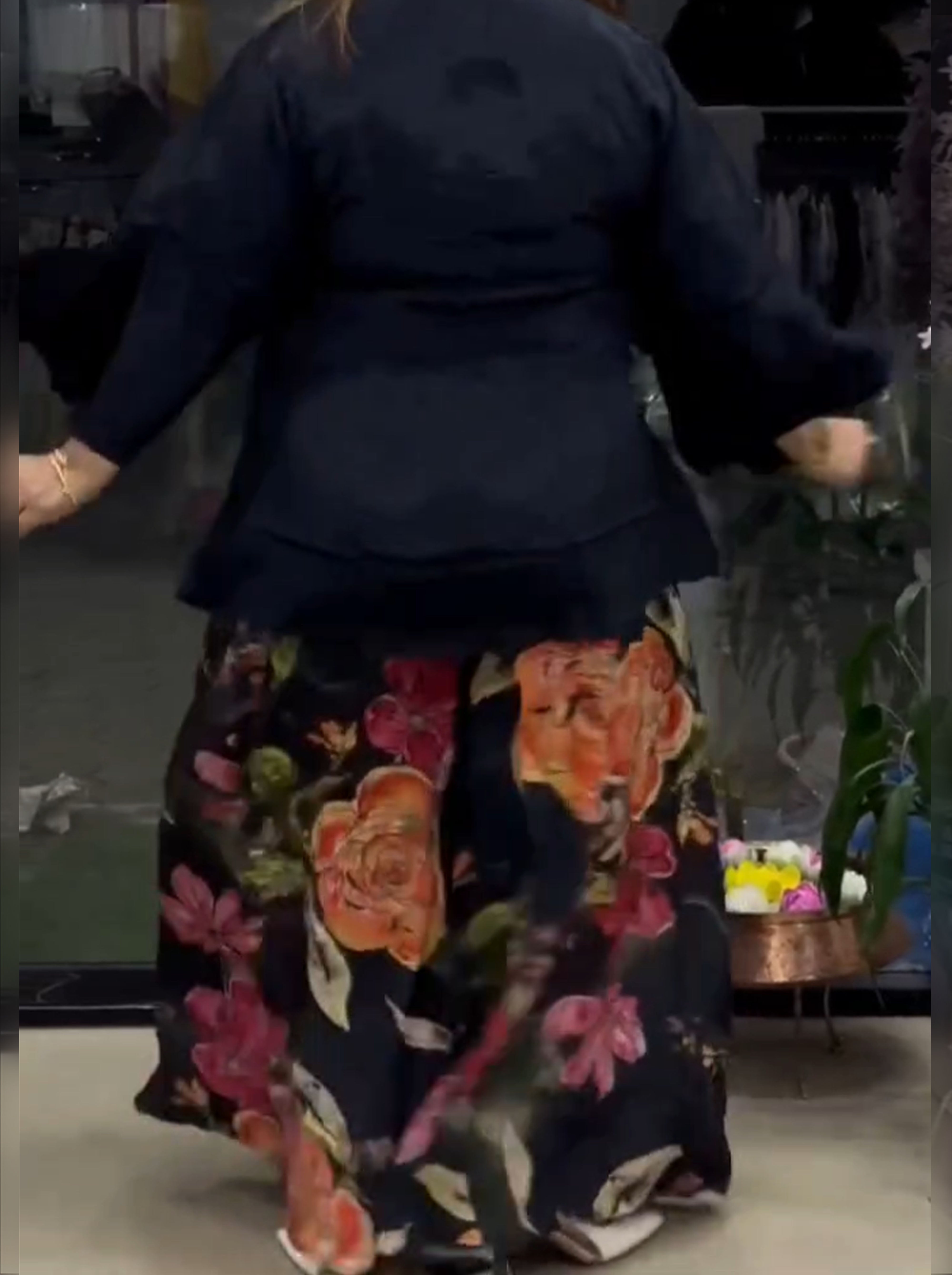 Sagun -Floral Muslin Top  Palazzo Set